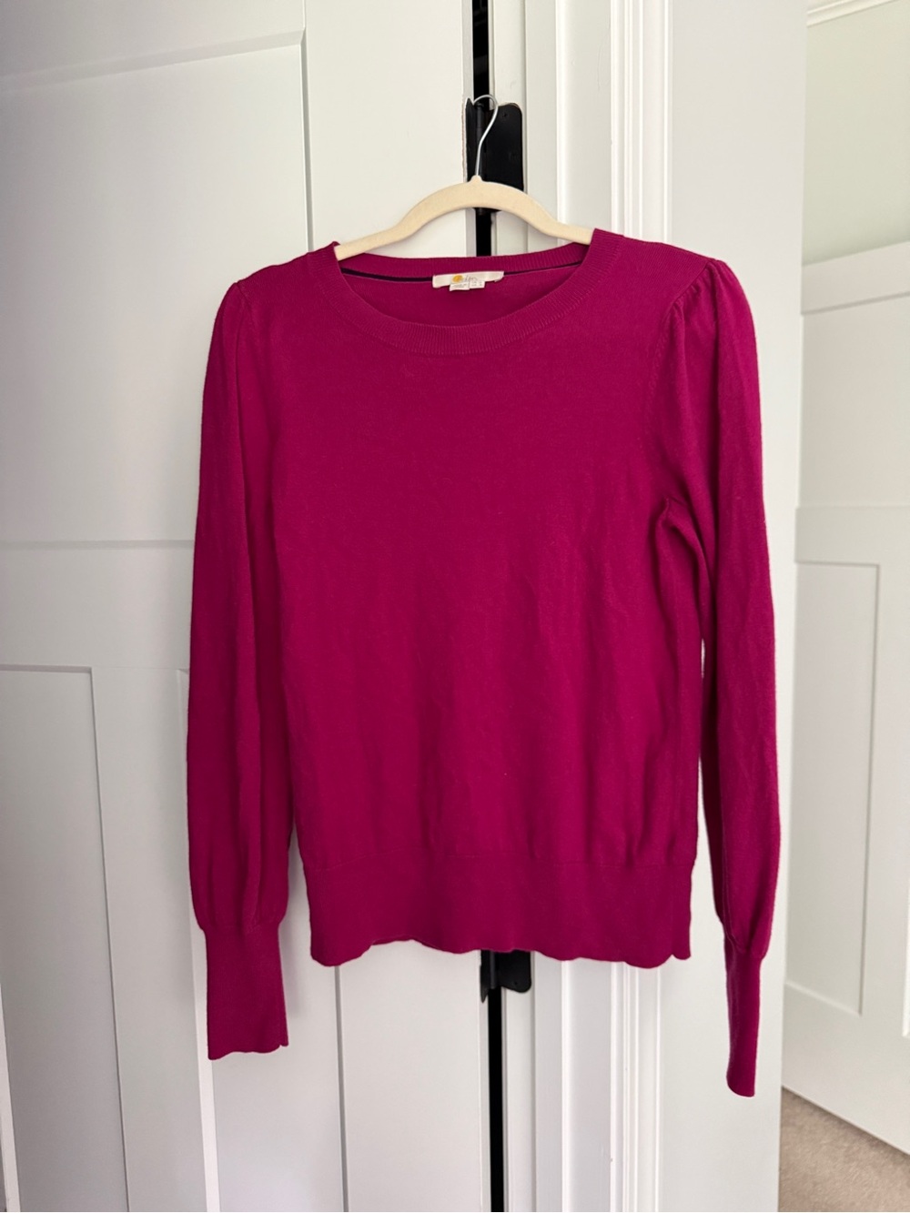 Boden wool blend fuchsia pink sweater Crewneck pullover